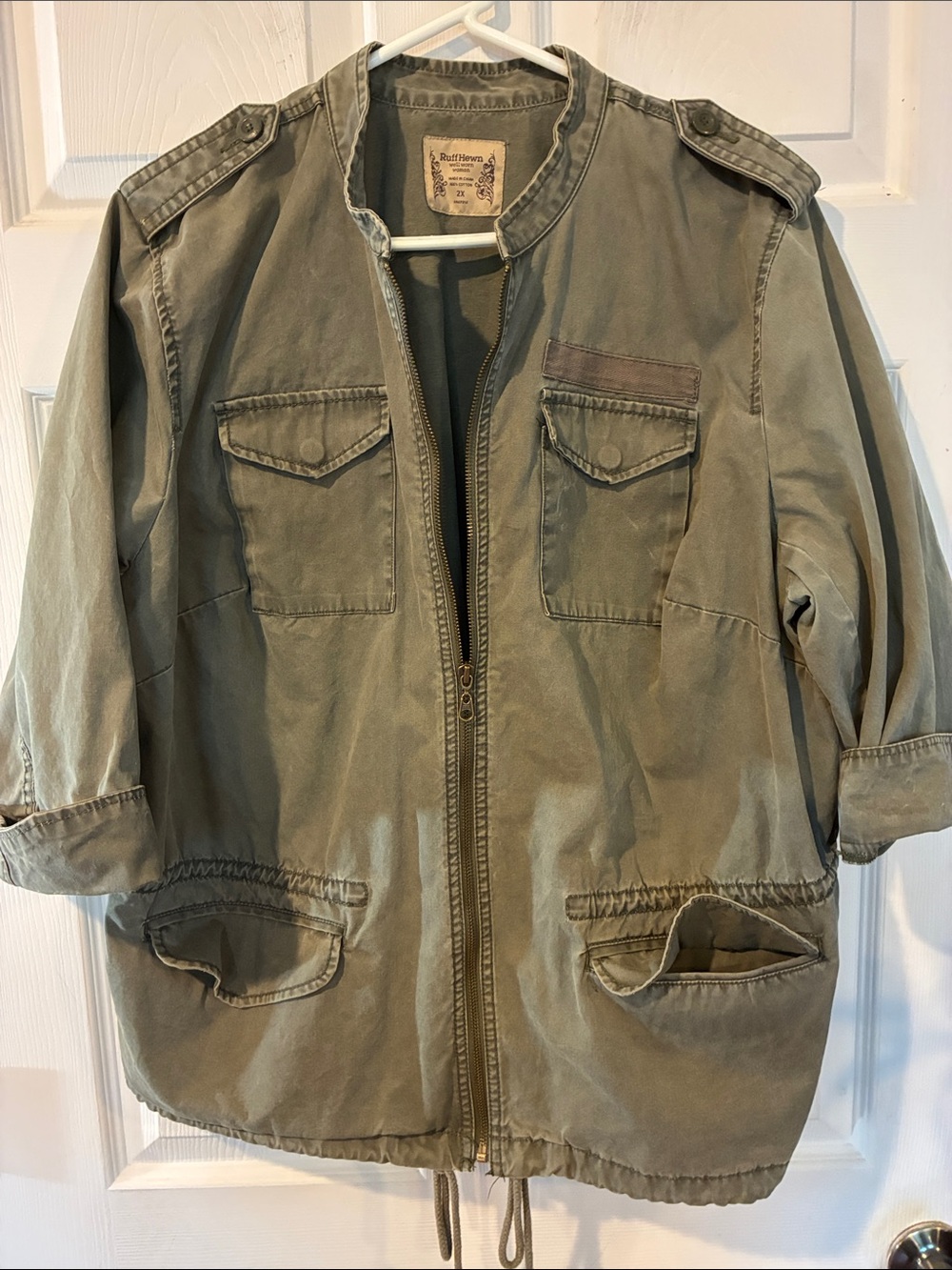 Ruff Hewn Size 2X Olive Green Jacket